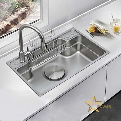 品質  304 Stainless Steel Kitchen Sink Machine for Modern Kitchens with Large Capacity 工場