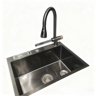 お買い得 カスタマイズされた多機能のカップ洗浄機 手洗い精密に磨いた304ステンレス鋼 キッチンシンク ダブルボウル オンライン