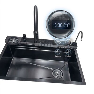 お買い得 32 Inch PVD Gunmetal Undermount Single Bowl Kitchen Sink 16 Gauge with Cutting Board オンライン