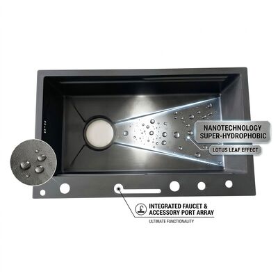 お買い得 33 Inch Undermount Double Bowl Kitchen Sink 50/50 SUS304 18 Gauge with Bottom Grids online