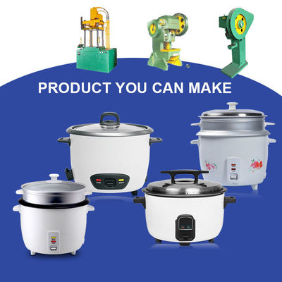 産業調理器具の生産ライン、機械を作るドラム炊飯器