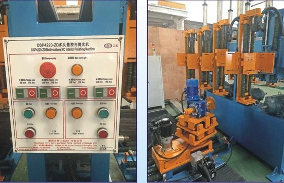 横面と下面の磨き機 多ステーション磨き機 炊飯器の鍋セットの磨き機