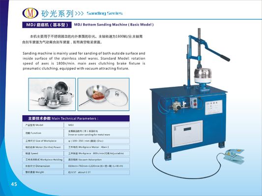 粗末で半鏡式砂処理用の二操作器具磨き機