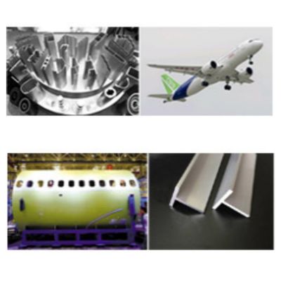 高級航空 アルミプロファイル ホットプレス 沈み模具 液圧プレス 設備 工場