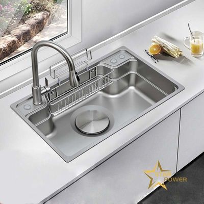 304 ステンレス スチール 洗濯用 洗面台 手 大きい 単流 厚い 防腐 統合 キッチン シンク