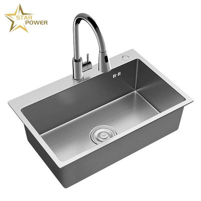 お買い得 家庭用 キッチン ステンレス スチール ハンドシンク 大きい単一の槽 オンライン