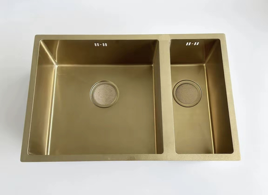 金色 SUS304 不同鋼 キッチンシンク
