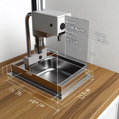 シンクのための下角丸めプレス