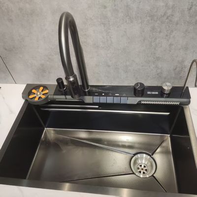 お買い得 プレミアム手作りのシングルキッチンシンク - ポリッシュクロム仕上げ＆深い盆地の容量 オンライン