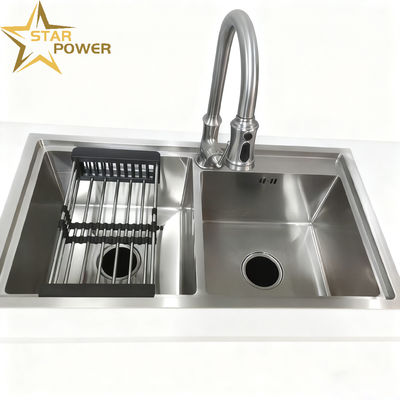 Lead-Free Non-Toxic 316 Stainless Steel Hand-Forged Kitchen Sink Basin with Spacious Design