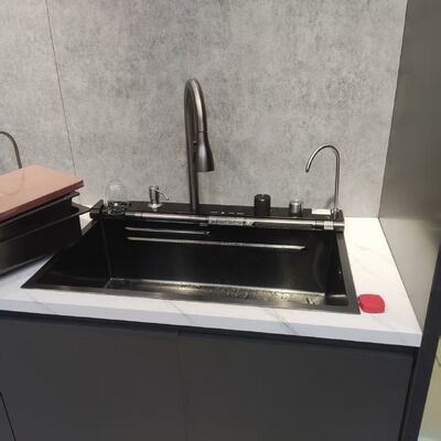 高精度CNC加工 耐熱 316Lステンレス鋼 キッチンシンク 250-300mm ボウル深さと1.2-1.5mm パネル厚さ