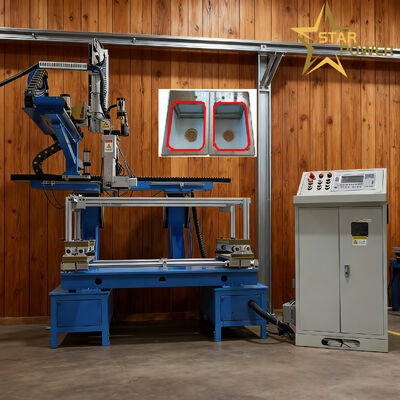 一クリックで起動し,金属形成のための精密溶接で,高効率のCNCフラット四面接接機