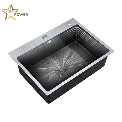 お買い得 16 Gauge 304 Stainless Steel Double Bowl Kitchen Sink Drop-in 30x18 Inch 9 Inch Deep Basin Brushed Finish オンライン
