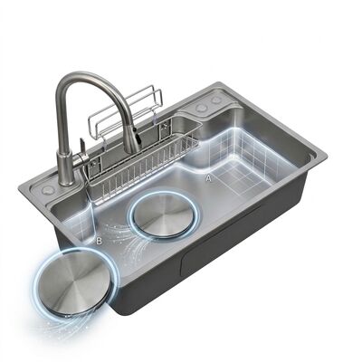 お買い得 Farmhouse 33x22 Apron Front Kitchen Sink SUS304 Handmade Single Bowl 16 Gauge Deep Basin online