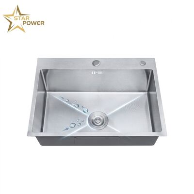 お買い得 Commercial 32 Inch Undermount Kitchen Sink SUS304 16 Gauge Single Bowl with Drainboard online