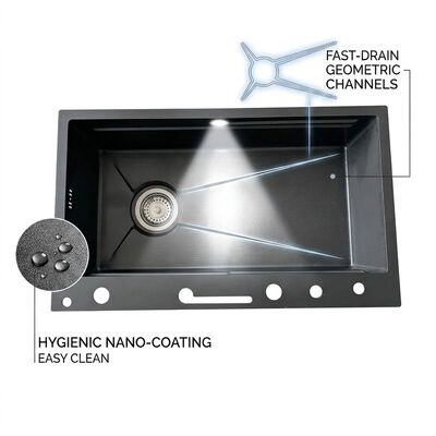 お買い得 Drop-In 32x19 Double Bowl Kitchen Sink SUS304 18 Gauge with Faucet Holes オンライン