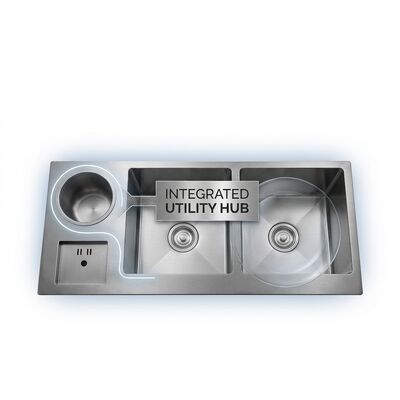 お買い得 27 Inch Undermount Single Bowl Kitchen Sink 16 Gauge with Cutting Board Set オンライン