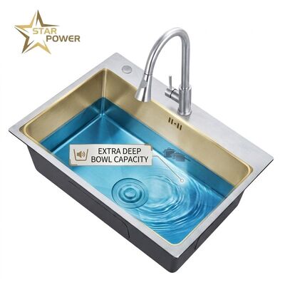 お買い得 20 Inch Bar Prep Undermount Single Bowl Kitchen Sink 18 Gauge Nano Black Coating オンライン