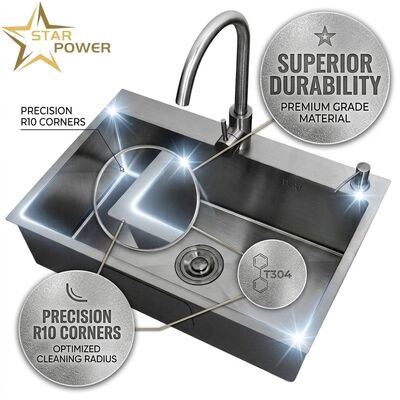 お買い得 15 Inch Round Undermount Bar Sink SUS304 20 Gauge Stainless Steel with Basket Strainer online