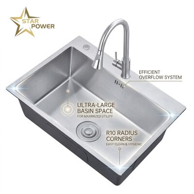 お買い得 16 Inch Round Undermount Bar Sink SUS304 18 Gauge Stainless Steel with Basket Strainer オンライン